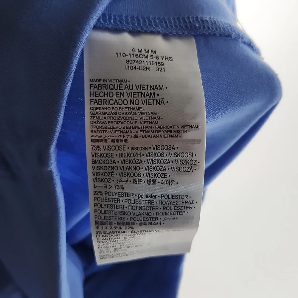 Nike Kids Polar Blue Leggings Girls Size 6